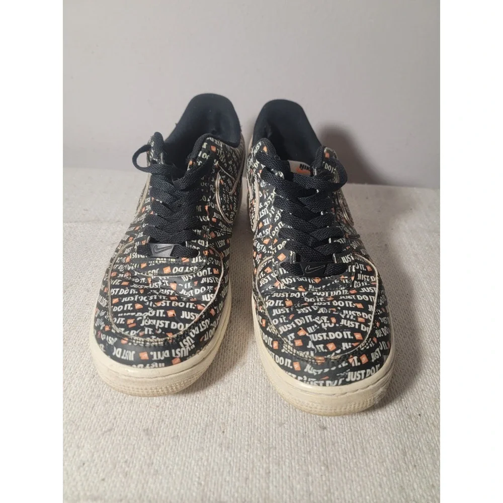 Nike Air Force 1 07 Premium Just Do It Collection Black Mens 10 AO6296-001